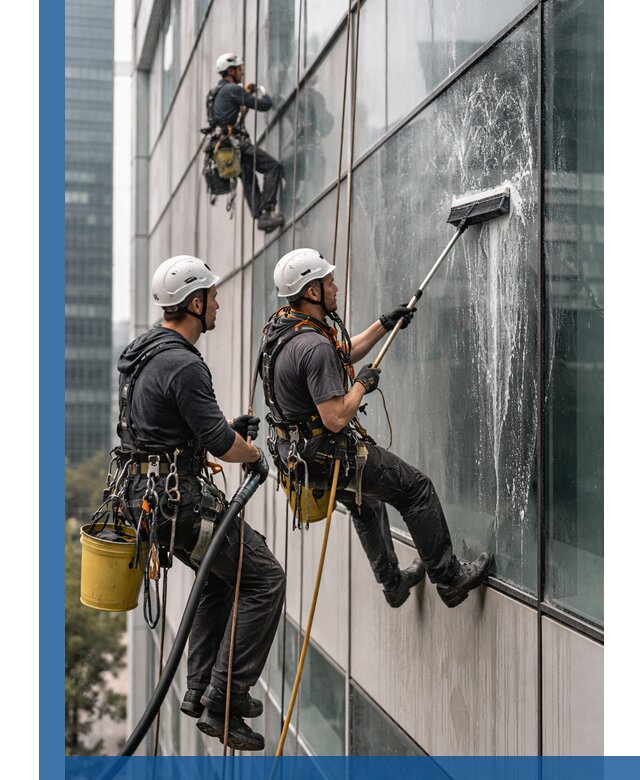 Профессиональная высотная мойка фасадов зданий в Ялте