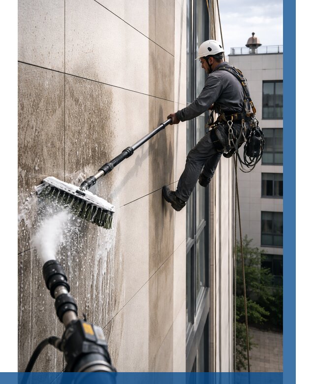 Мойка фасада из керамогранита в Ялте от 306 р. | ВЫСОТНИК-Ялт