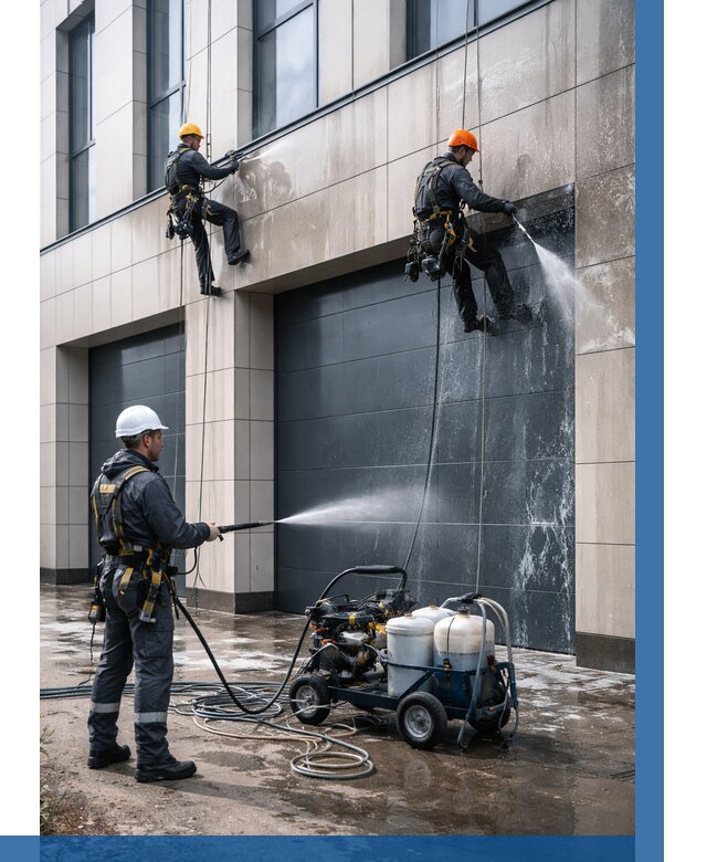 Послестроительная мойка фасада в Ялте от 306 р. | ВЫСОТНИК-Ялт