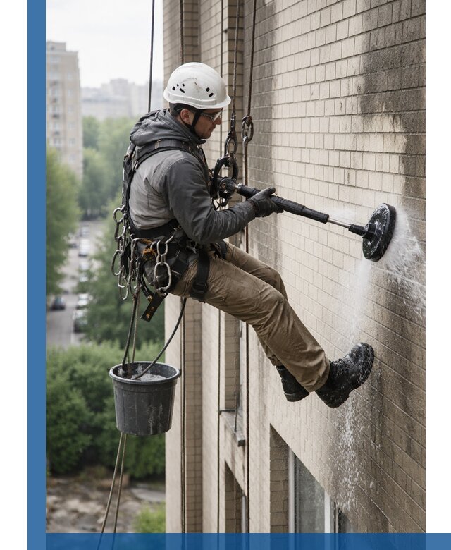 Очистка фасада от копоти в Ялте профессионально и безопасно