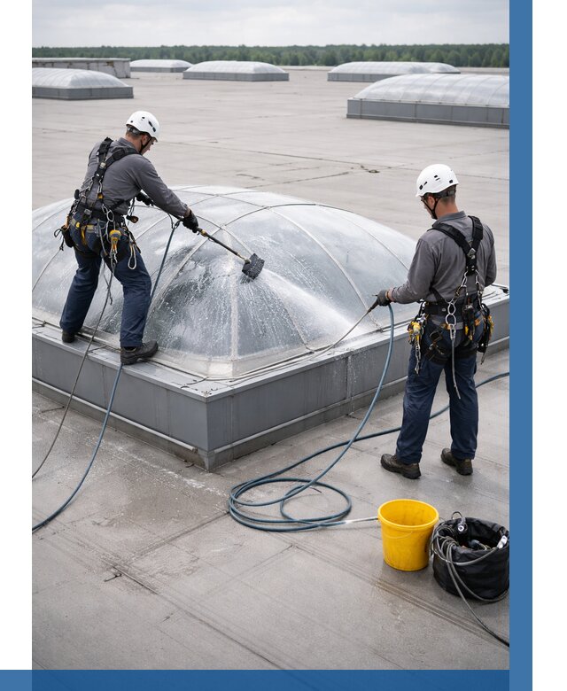 Мойка зенитных фонарей в Ялте, заказать от 4597 р. | ВЫСОТНИК-Ялт