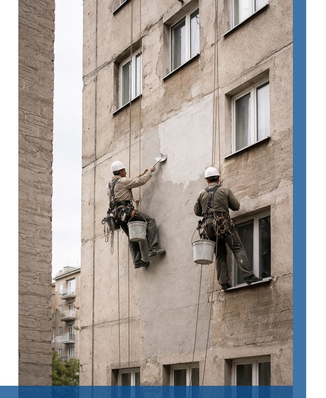 Косметический ремонт фасада в Ялте от 1124 р. | ВЫСОТНИК-Ялт