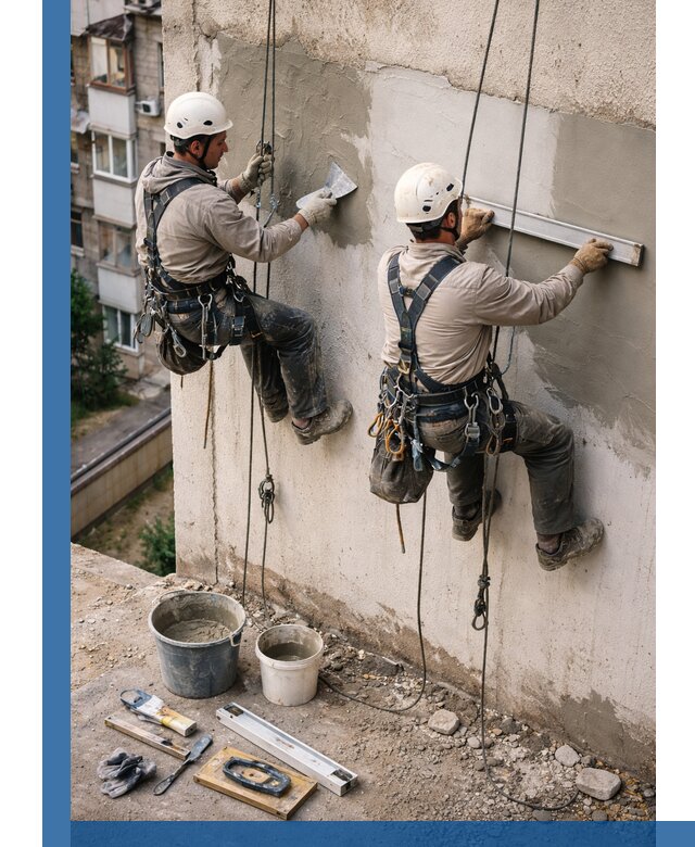 Комплексный ремонт штукатурного фасада с гарантией в Ялте