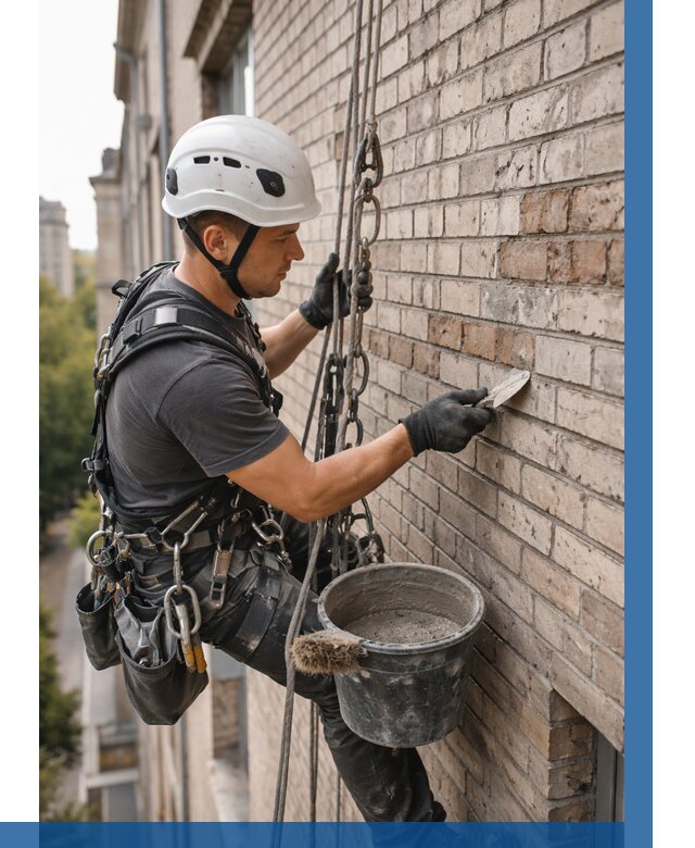 Ремонт кирпичной кладки фасада в Ялте от 1839 р. | ВЫСОТНИК-Ялт