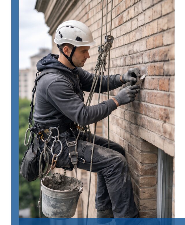 Качественный ремонт кирпичной кладки фасада в Ялте с гарантией