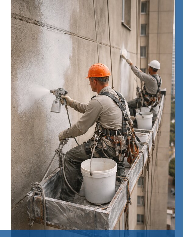 Грунтовка фасада на высоте в Ялте от 123 р. | ВЫСОТНИК-Ялт