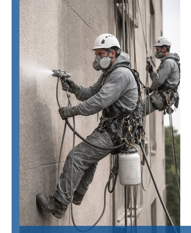 Безвоздушная покраска фасадов зданий в Ялте профессионально