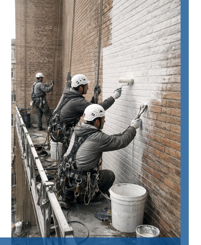 Покраска кирпичного фасада в Ялте от 358 р. | ВЫСОТНИК-Ялт