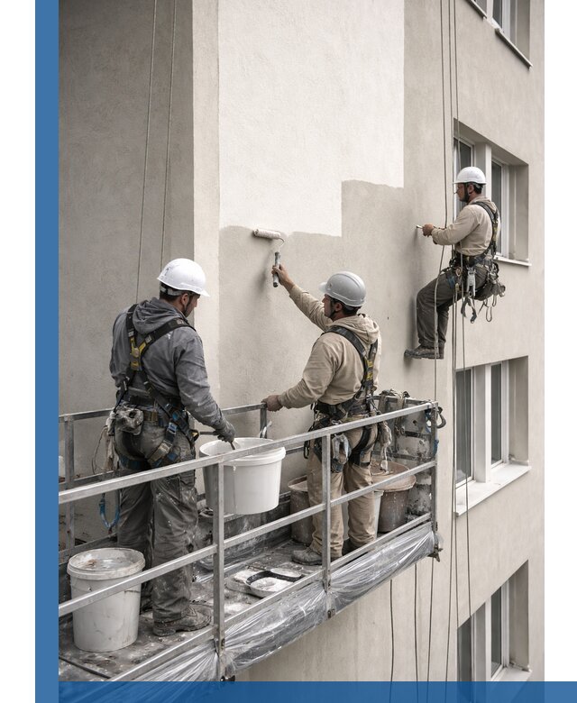 Покраска оштукатуренного фасада в Ялте под ключ с гарантией