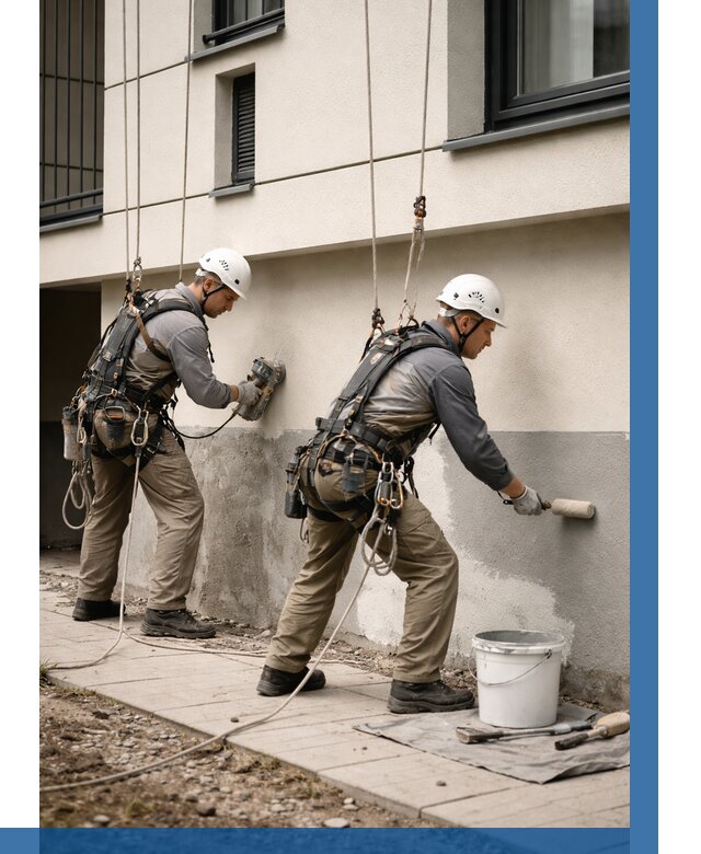 Окраска цоколя здания в Ялте от 460 р. под ключ | ВЫСОТНИК-Ялт