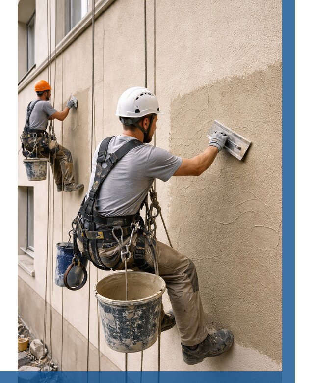 Декоративная штукатурка фасада в Ялте от 1226 р. | ВЫСОТНИК-Ялт