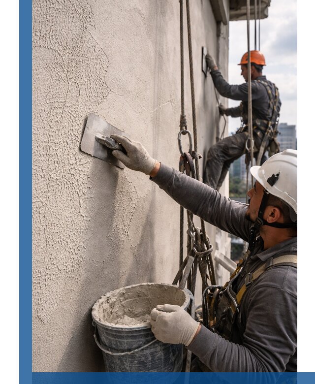 Декоративная штукатурка фасада с утеплением и защитой в Ялте