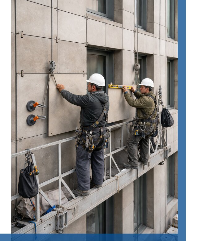 Монтаж керамогранита на фасад в Ялте от 2554 р. | ВЫСОТНИК-Ялт