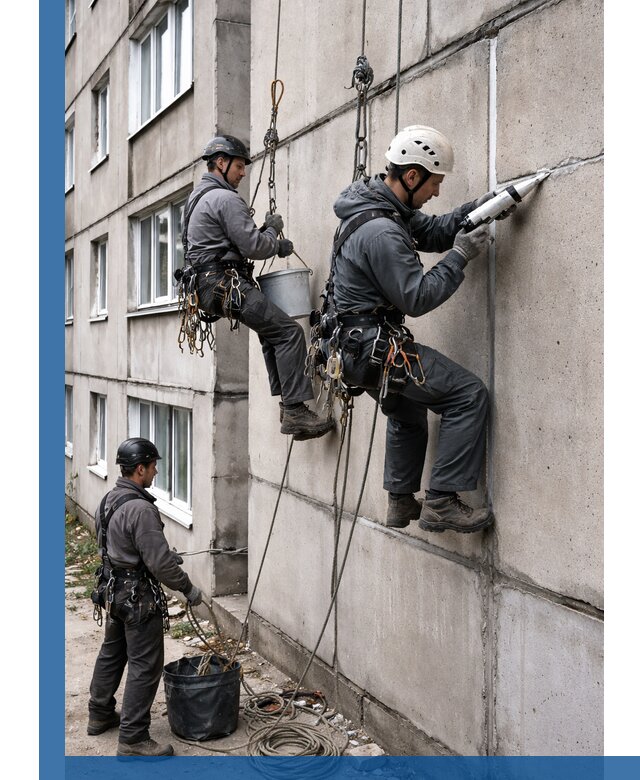 Герметизация межпанельных швов в Ялте с гарантией герметичности