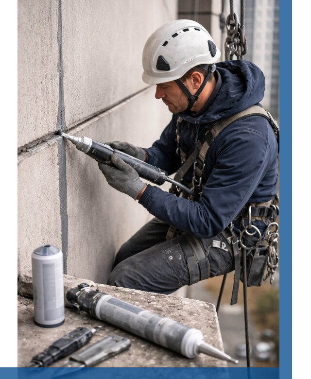 Вторичная герметизация швов в Ялте от 460 р. | ВЫСОТНИК-Ялт