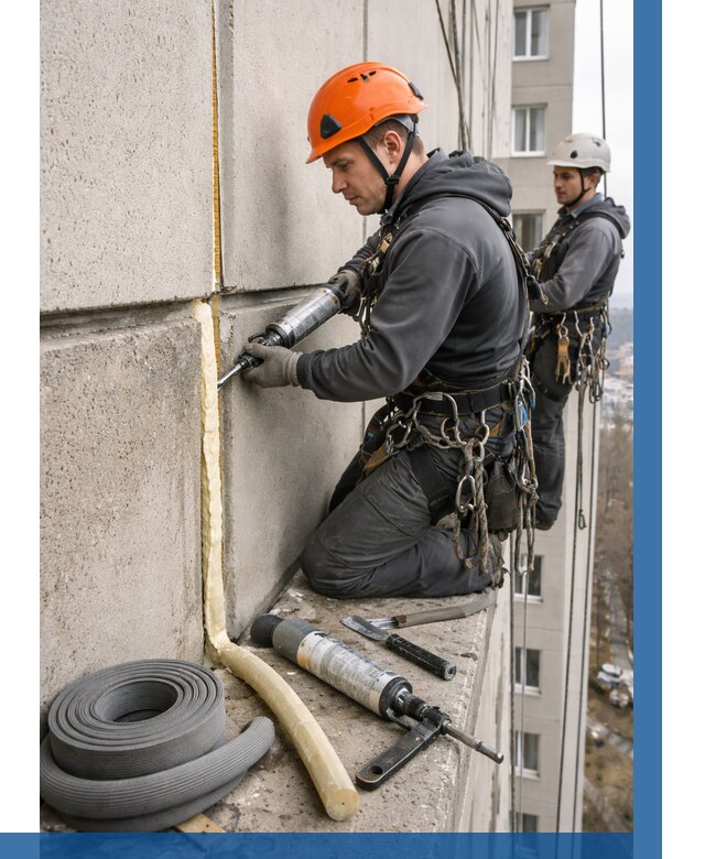 Теплый шов межпанельные швы в Ялте от 715 р. | ВЫСОТНИК-Ялт