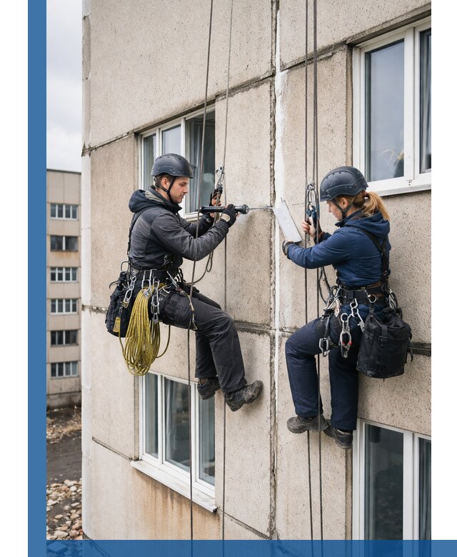 Герметизация межпанельных швов тёплым швом в Ялте