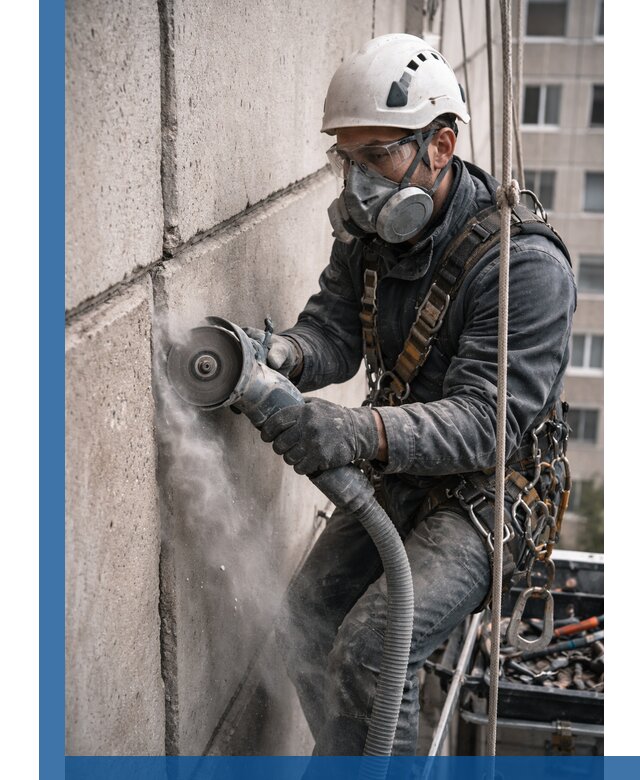 Штробление межпанельных швов в Ялте качественно и быстро