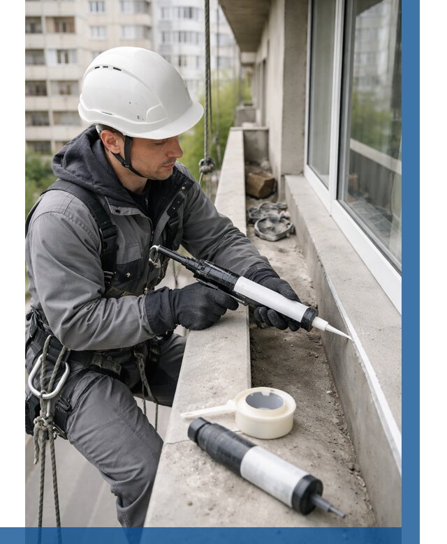 Герметизация швов лоджии в Ялте от 4597 р. | ВЫСОТНИК-Ялт