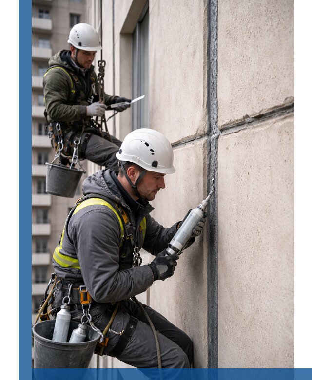 Герметизация деформационных швов фасада в Ялте качественно