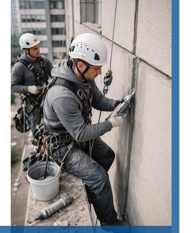 Ремонт деформационных швов здания в Ялте от 1022 р. | ВЫСОТНИК-Ялт