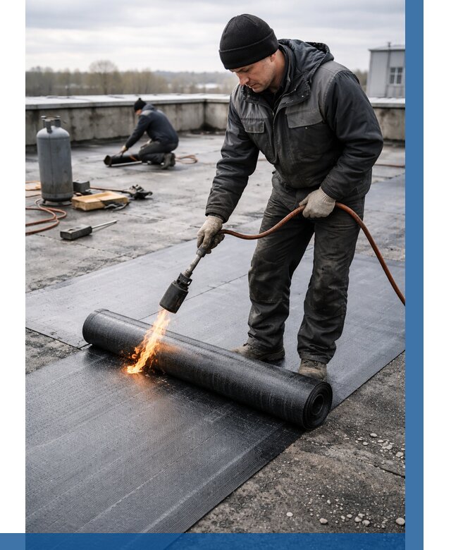 Ремонт наплавляемой кровли в Ялте от 715 р. | ВЫСОТНИК-Ялт