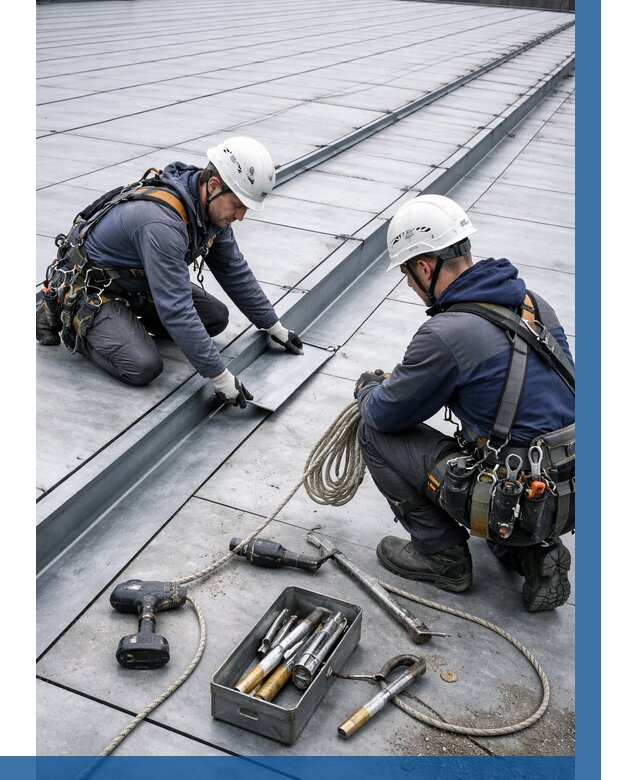 Ремонт фальцевой кровли в Ялте от 715 р. | ВЫСОТНИК-Ялт