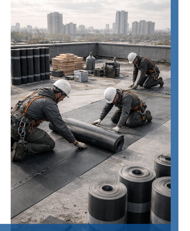 Монтаж мягкой кровли под ключ в Ялте от 460 р. | ВЫСОТНИК-Ялт