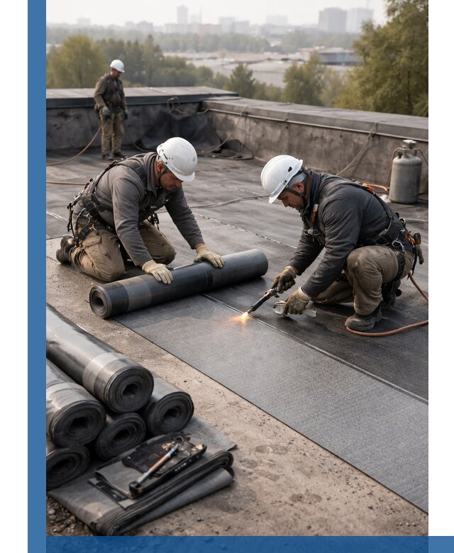 Монтаж мягкой кровли в Ялте профессионально и надежно