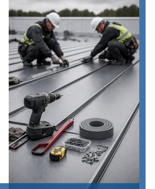 Монтаж фальцевой кровли в Ялте от 1839 р. | ВЫСОТНИК-Ялт