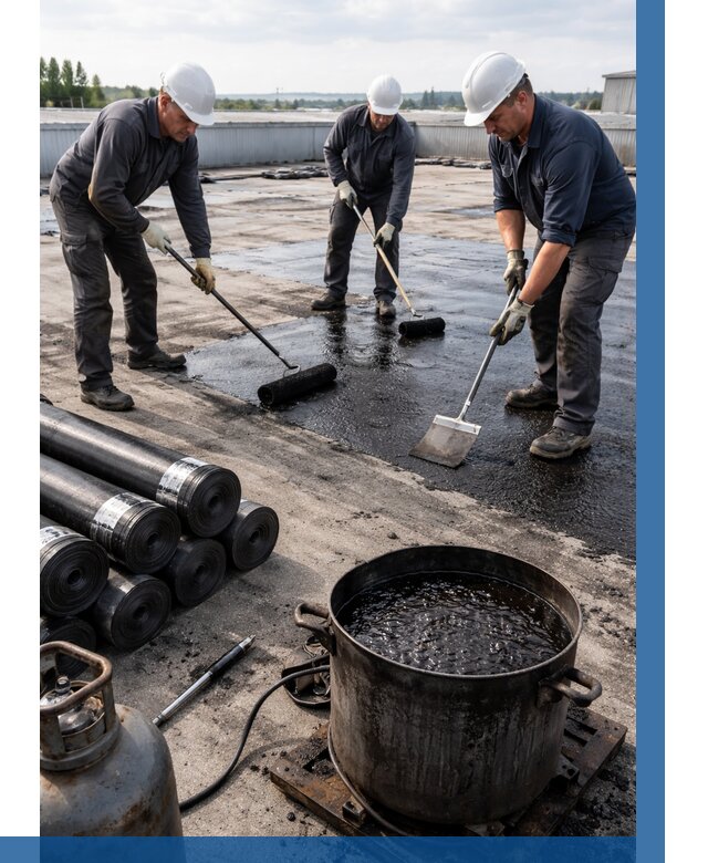 Гидроизоляция кровли мастикой в Ялте от 613 р. | ВЫСОТНИК-Ялт