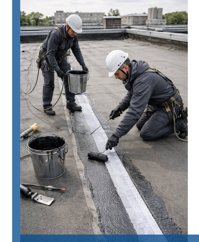 Гидроизоляция кровли мастикой в Ялте надежная защита