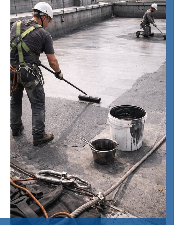 Гидроизоляция кровли жидкой резиной в Ялте от 511 р. | ВЫСОТНИК-Ялт