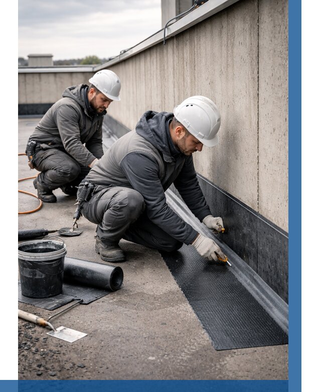 Гидроизоляция примыканий на кровле в Ялте от 919 р. | ВЫСОТНИК-Ялт