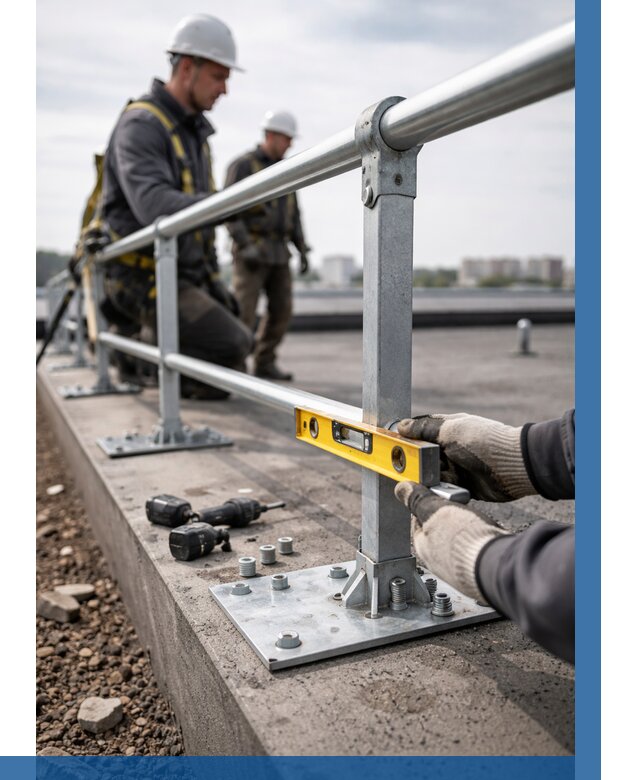 Монтаж кровельного ограждения в Ялте от 1226 р. | ВЫСОТНИК-Ялт