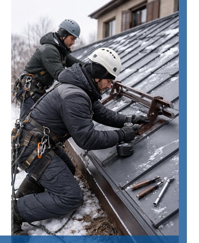 Монтаж снегозадержателей в Ялте от 460 р. | ВЫСОТНИК-Ялт