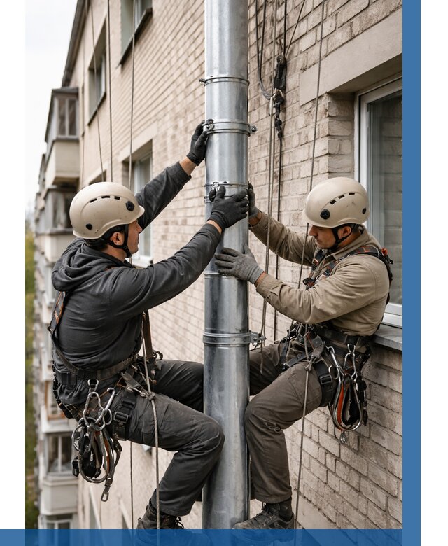 Замена водосточных труб в Ялте от 6640 р. | ВЫСОТНИК-Ялт