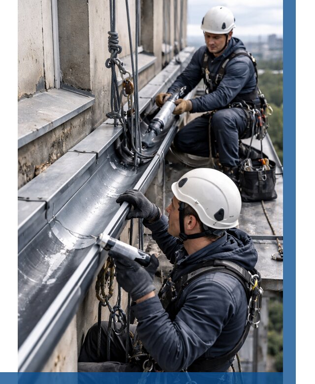 Ремонт водосточных желобов в Ялте от 6640 р. | ВЫСОТНИК-Ялт