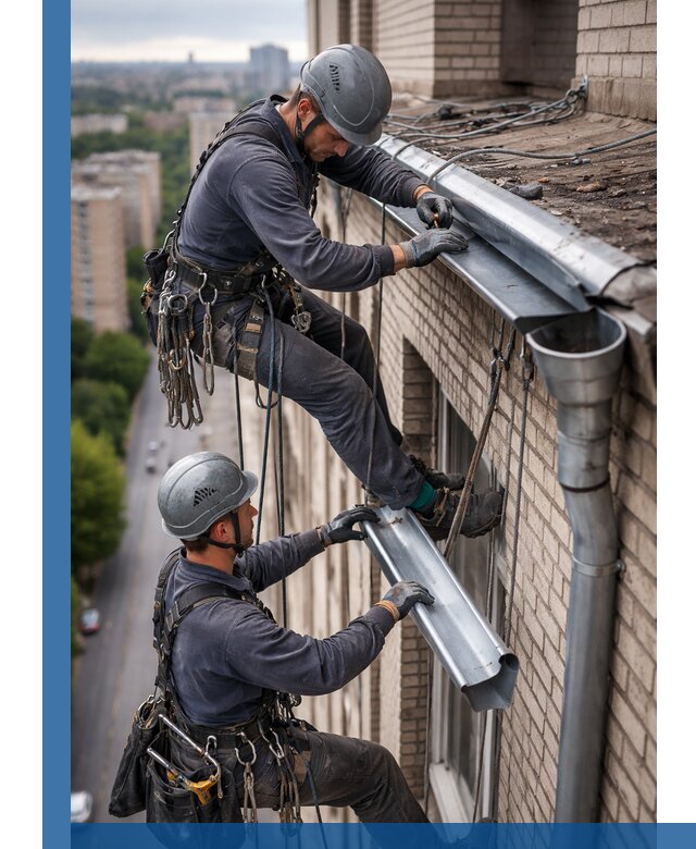 Ремонт водосточных желобов в Ялте, быстро и качественно