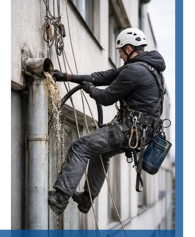 Прочистка водосточных труб в Ялте от 3576 р. | ВЫСОТНИК-Ялт