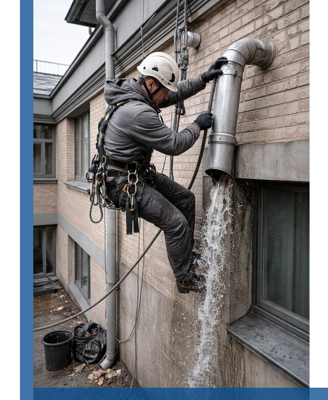 Профессиональная прочистка водосточных труб в Ялте с гарантией