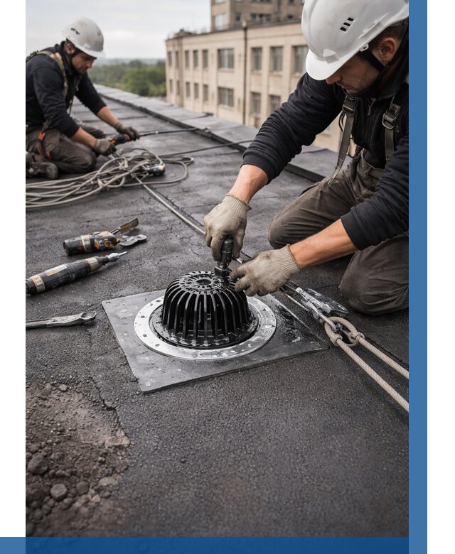 Установка водосточных воронок в Ялте цена от 3576 р. | ВЫСОТНИК-Ялт