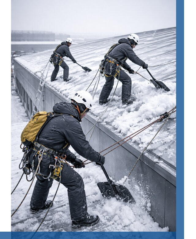 Очистка навесов от снега в Ялте от 4597 р. | ВЫСОТНИК-Ялт