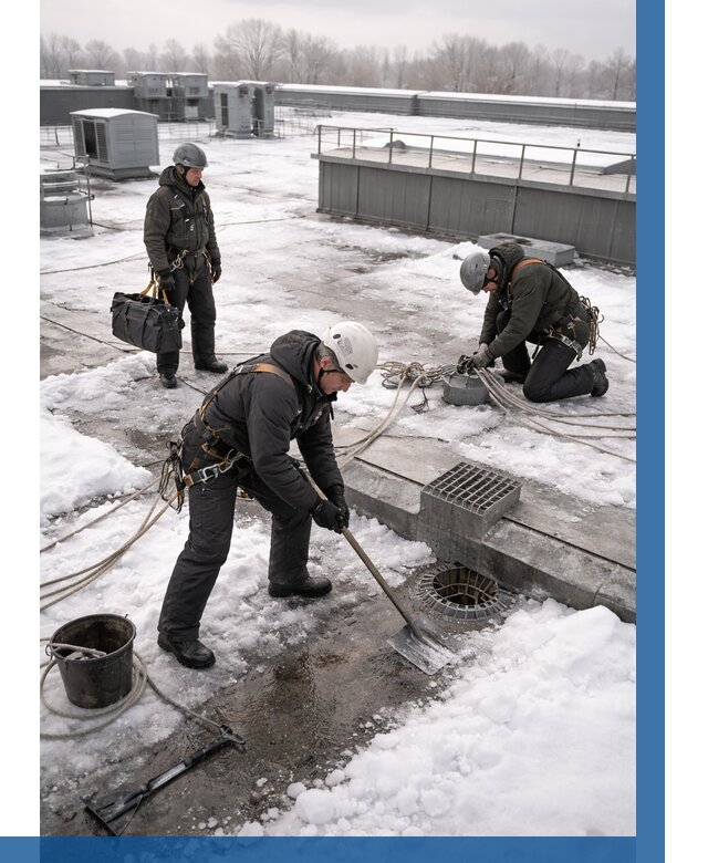 Абонентское обслуживание кровли зимой в Ялте от 8173 р. | ВЫСОТНИК-Ялт