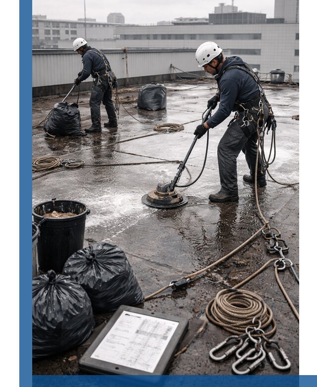 Плановая очистка кровли по графику в Ялте для безопасности