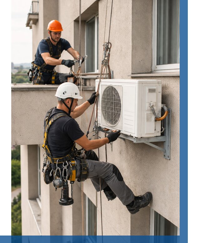 Монтаж внешнего блока кондиционера в Ялте от 6640 р. | ВЫСОТНИК-Ялт