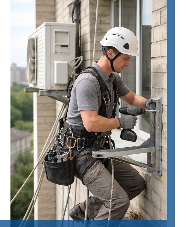 Установка кронштейнов кондиционера в Ялте от 3576 р. | ВЫСОТНИК-Ялт