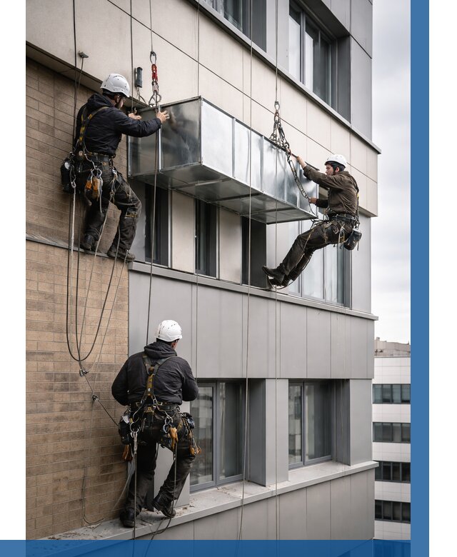 Монтаж воздуховодов на фасаде в Ялте от 1532 р. | ВЫСОТНИК-Ялт