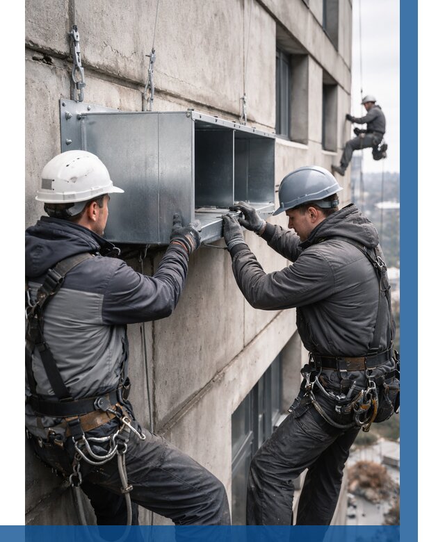 Монтаж вентиляционных коробов в Ялте от 3065 р. | ВЫСОТНИК-Ялт