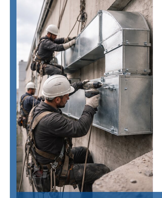 Профессиональный монтаж вентиляционных коробов в Ялте под ключ